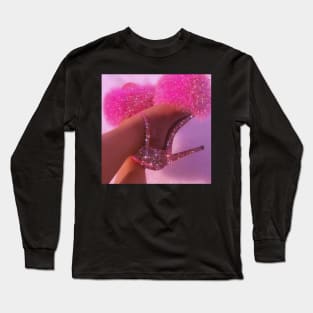 Sparkly pink high heel Long Sleeve T-Shirt